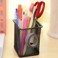Pen Holder Square or Round Metal Mesh Pen Pencil Holder Durable Pen Organizer Pens/Pencils/Markers Supplies Pen Cup for School Office, Shop or Home use. 