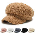 Fashion Fleece Baseball Cap Ladies Women Girls Baker Winter Warm Cap Boy Peaked Cap Newsboy Hat. 