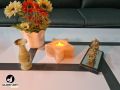 Hemalayan Star Salt Candle Holder Dark Pink Color Best for Party Gift , Night light, , Asthma and Allergy Patients to Clean room Atmosphere.. 