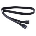 Computer Motherboard Front 9-PinHD Audio Connector Cable for Desktops and Laptops Mainboard. 