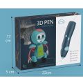SR Traders Rechargeable 3D Printing Doodle Pen – DIY Drawing Pen with Safe Filament & USB Cable (Violet & Blue) for Kids & Creative Learning. 