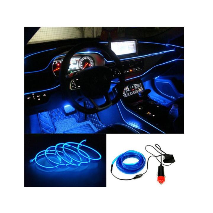 Led Light String For Auto 9ft EL Wire Flexible Neon Lamp Rope Tube Cable LED Strip Glow String ...
