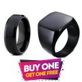 Black Punk Ring & Titanium Rings For Man & Woman. 