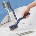 Multifunctional Floor Seam Brush, 2-in-1 Floor Seam Brush, Clip Hair Window Cleaning Brush, Bathroom Cleaning Brush, Grooved Gap Cleaning Brush, for Wall Tiles, Window Frames. 