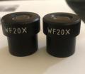 Laboratory microscope eye piece pair 20x. 