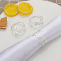 Alloy Blessing Bismillah Napkin Rings Eid Mubarak Muslim Islamic Ramadan Kareem Table Napkin Holder Wedding Party Decor. 