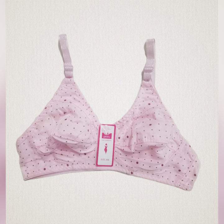 Galaxy Soft Mix Cotton Jersey Non-Padded Quality Bra (Brazer)