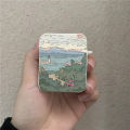 【Buried Buzie】INS Korean Anime Sunset Scenery Print Earphone Case For Airpods 1 2 3 Pro Wireless Headphone Cover For Air Pods Pro2 Accessories. 