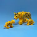 【HOT】 Animals Figures Sabertooth Baby Tiger Mammoth Leopard Figure Model Building Blocks Kits Toys For Children Wild Animal Kids Gifts. 