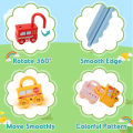 3 Pcs Learning Key Lock Numbers Matching Train Toy For Kids - 3 Pcs Key Lock Train - Multicolor. 
