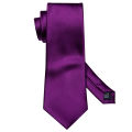 Sunfloweio Barry.Wang Purple Lilac Lavender Silk Mens Tie Handkerchief Cufflink Set Jacquard Floral Necktie for Male Wedding Business Party. 