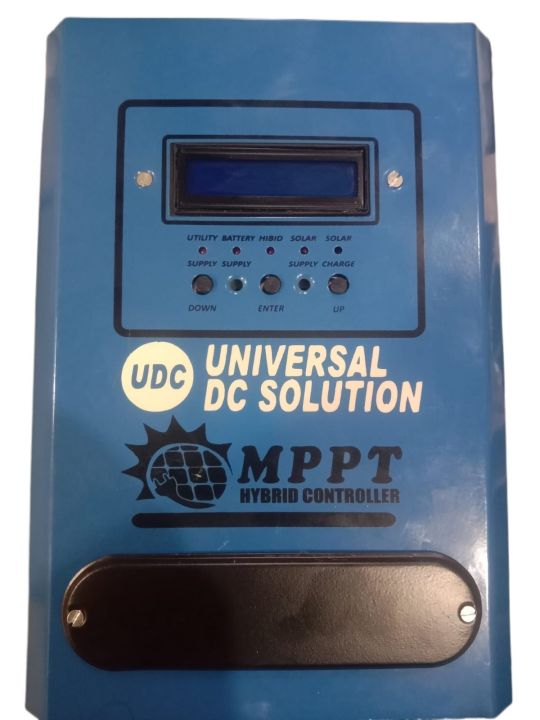 MPPT Plus Hybrid Solar Charge Controller 145V Voc 80 Amp Fully Automatic With Dual Lcd & Led Display Auto Detect 12V/24V