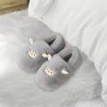 House Slipper Shoes Soft Indoor Slippers for Girlfriend Boyfriend Boys Girls Gray 36 to 37. 