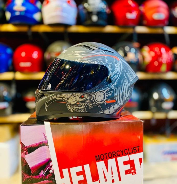 HELMET jiekai jk-316 FOR MOTOR BIKE - FULLFACE - DOT APPROVED - DUAL VISOR VECTOR VT 253