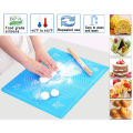 Silicone Baking Mat 50x40cm Nonstick Baking Mats with Measurements Anti-Slip Dough Kneading Mat Rolling Out Dough Pastry Mat Heat Resistant, BPA Free. 