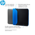 HP 14 Inch (35.5 cm) Black & Blue Reversible Neoprene Sleeve for Laptop/Chromebook/Mac. 