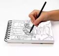 A6 Size Artists General Sketch Book with 130g Paper, Perfect for Acrylic and Watercolor Painting, Featuring 50 Sheets of Textured Paper. 