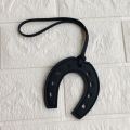 【Happytree】 PU Leather Horse Hoof Horseshoe Keychain Handbag Key Chains Keyring Holder Charm Bag Purse Accessories For Women And Girls. 