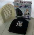 Back Support Ortho Cushion with Adjustable Belt for Office and Car Use, Lightweight and Comfortable Lower Back Support. 