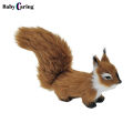 Squirrel Model Faux Fur Realistic Cute Rodent Miniature Figurine Ornament Handicraft Mini Fake Squirrel Statue Figurine Ornament Birthday Gift. 