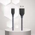 PowerLine Micro USB Cable for Android - 3ft / 0.9 m - Black. 