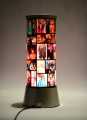 Customized auto rotating digital photo lamp. 