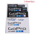 9 Pcs Icon Logo Stickers Decal Set for GoPro Hero Sports Helmet Stickers Decor. 