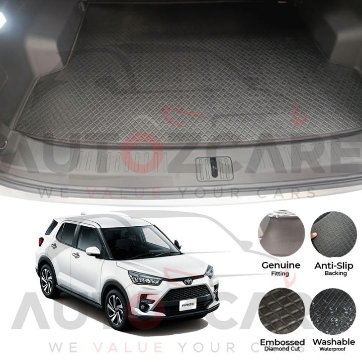 Raize Custom Toyota Raize China Rexine Custom-Size Trunk Mat - Model 2019-2025 ...