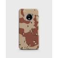 Moto E4 Plus Case Cover 3d Hard- Motorola Moto  Brown Army Style Print - 1cover2451. 