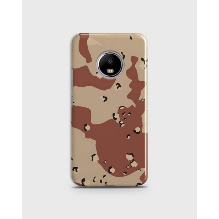 Moto E4 Plus Case Cover 3d Hard- Motorola Moto  Brown Army Style Print - 1cover2451