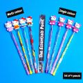 4 x Hello kitty - Fancy Lead Bullet Push (sika) Pencil For Kids (Girls and Boys). 
