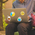 Laptop Stickers Cartoon Adventure Time Design Bikes Notebooks Decals. 