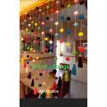 Wall, lobby, door, window decoration Pom Pom hanger, living room, dinning room, bedroom decor, wall, door window decor multicolor fine quality. 