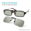 docooler Clip-on 3D Glasses 0.72mm Thickness for Myopia Watching Passive Circular Polarized 3D Glasses for 3D TV Movie Cinema. 