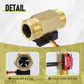 1 Piece of Yf-B1 Turbine Water Flow Sensor G1 / 2 Inch Electromagnetic Brass In-Line Hall Switch Male Thread 1-25 L/Min. 