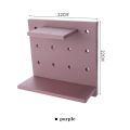 No Nails Floating Shelves Wall Mount Pegboard Organizer Storage Racks Plastic Diy For Living Room Kitchen Bathroom. 