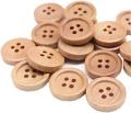 Brown round wooden buttons Original Wood button 10 Big and 10 Small. 