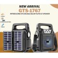 GTS 1767 Solar Charging Wireless Bluetooth Speakers - MP3 Music Player - SD Card FM Radio USB Rechargeable Speaker - 4 inch Drive Size - Greatnice BEST Quality loudspeaker Sound Players Double Solar Wireless Speaker – LED Light Flashlight Portable Speaker. 