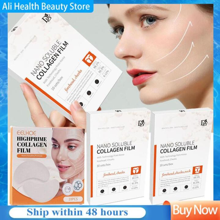 10 Sets Nano Soluble Collagen Film Gel Absorbable Face Filler Anti ...