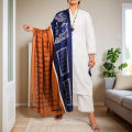 Digital Printed Lawn Dupatta with Urdu Poetry - 2.5 Yards, Multi-Color, Allama Iqbal Design. 