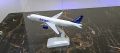 Air Blue Airlines Model (20cm) – 7.8" Full Metal Airplane with Wheels & Stand | Office & Home Decoration | Aircraft Model for Travel Agency. 