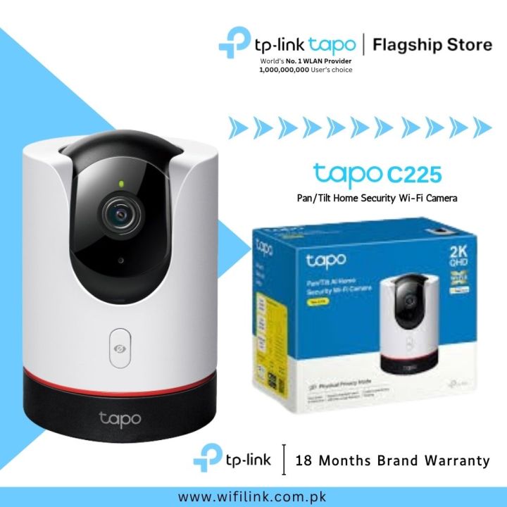 TP-Link%20Wi-Fi%20Camera%20Tapo%20C225%20Pan/Tilt%20Home%20Security%20Wi-Fi%20Camera%20-%2018%20Months%20Brand%20Warranty%20-%20Image%202