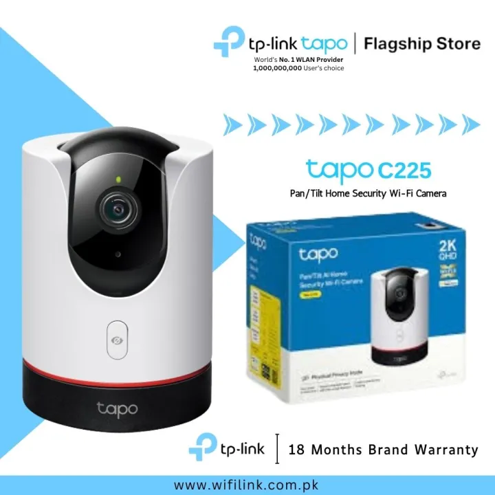 TP-Link%20Wi-Fi%20Camera%20Tapo%20C225%20Pan/Tilt%20Home%20Security%20Wi-Fi%20Camera%20-%2018%20Months%20Brand%20Warranty%20-%20Image%202
