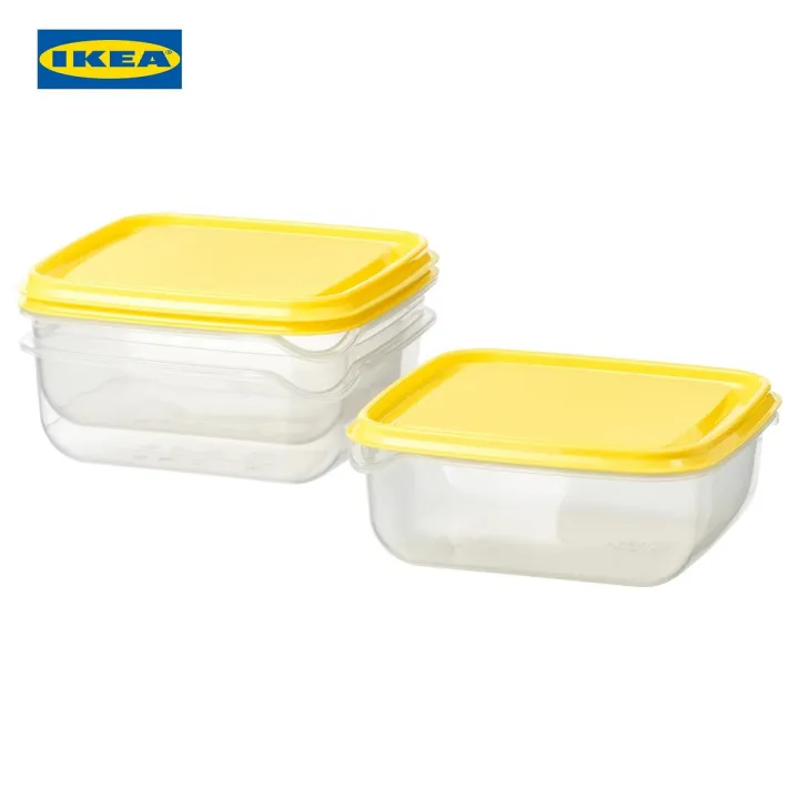 IKEA%20PRUTA%20Food%20Container%20Set%20of%203%20Transparent%20Yellow%20Blue%200.6L%2070ML%20Airtight%20Plastic%20Storage%20with%20Lids%20Microwave%20Safe%20-%20Image%203
