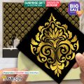 Gift City Presents Golden Foil Kitchen Tile Stickers Multiple Quantity - 12x12 cm Tiles Stickers for Bathroom Kitchen Stickers Wall Wallpaper Border Decoration. 