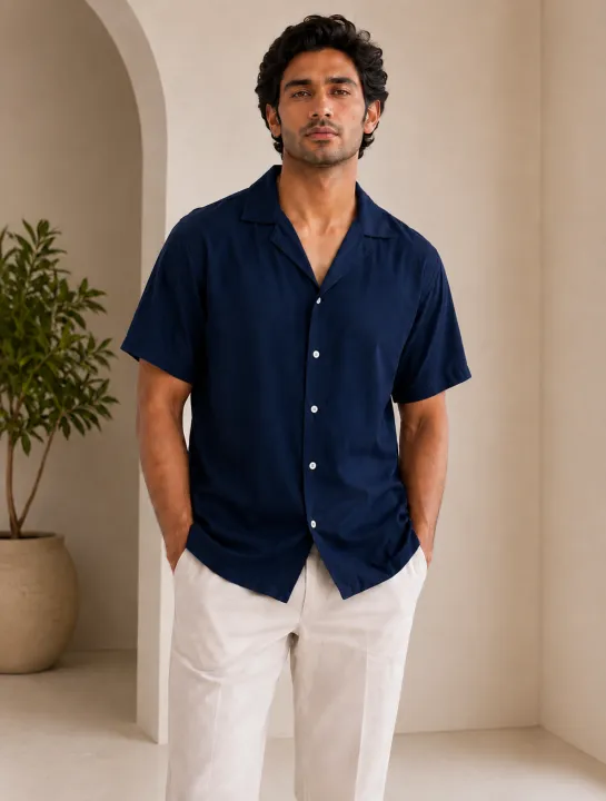 Men;s%20Long%20Sleeves%20Sky%20Blue%20Shirt%20With%20Under%20White%20T-Shirt%20-%20Image%205