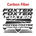 FOXTER Bike Carbon Fiber Vinyl Sticker Decal for Mountain Bike Stickers and Road Cycling Decals. 