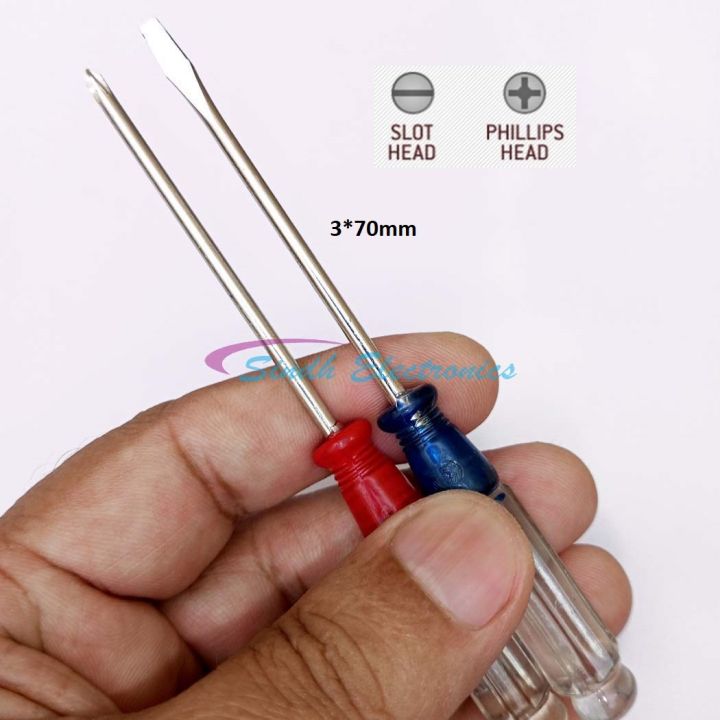 2PCS%20-%20Screwdrivers%203*70mm%20Slotted%20And%20Cross%20Headed%20General%20Use%20-%20Image%202