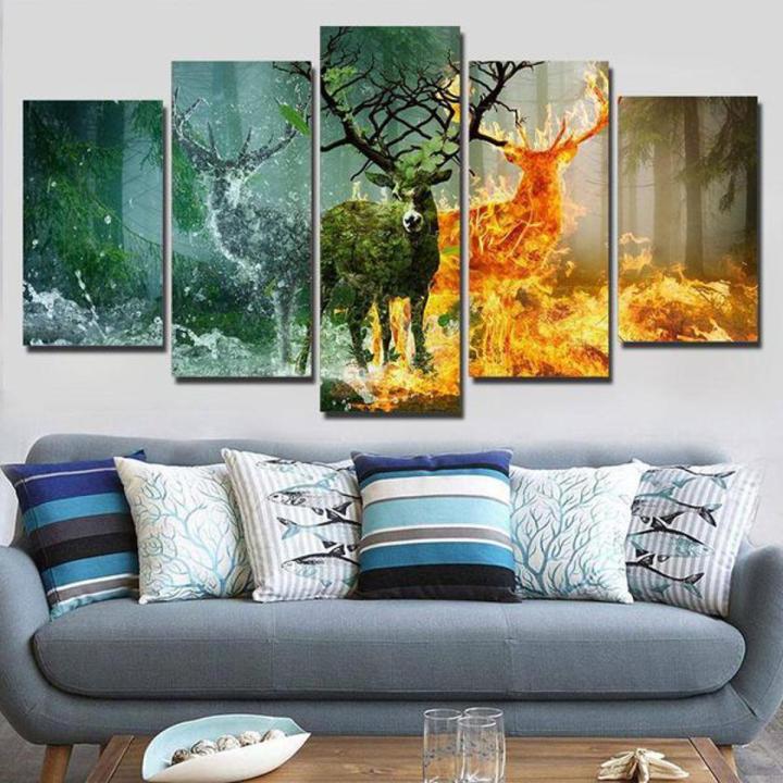 5 Piece Wall Frame Poster Paintings HD Wall Picture For Living Room Décor
