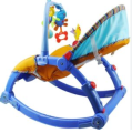 Jubilant Baby Newborn to Toddler Portable Rocker and Bouncer with Music and hanging toys BD-F061. 